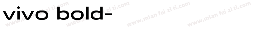 vivo bold字体转换
